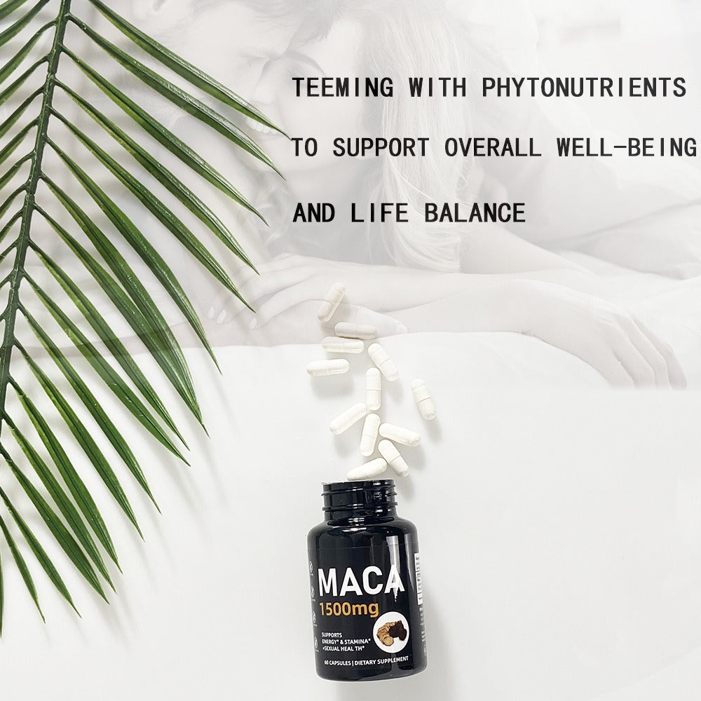 Maca Capsules  root herbal supplement maca extract energy stamina maca root extract capsules - Korvel
