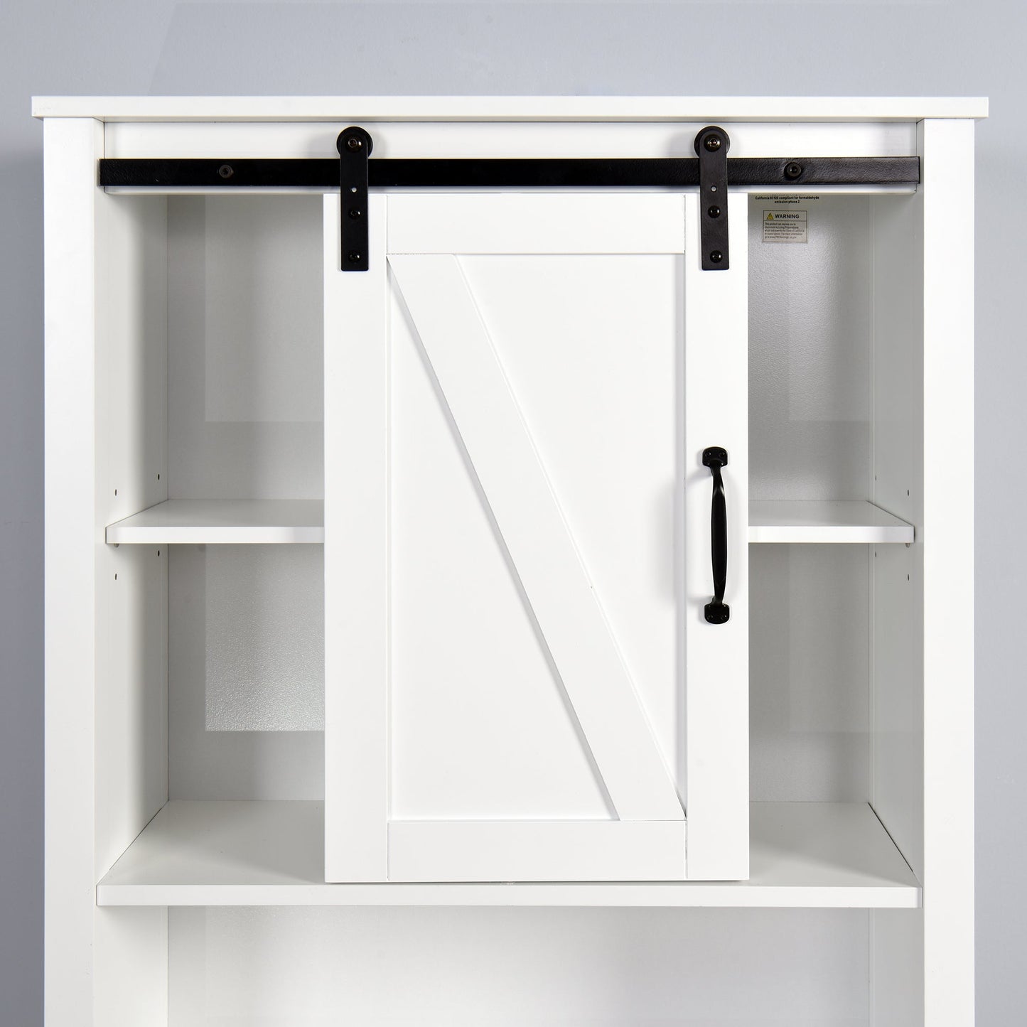Elegant Over-the-Toilet Storage Cabinet with Adjustable Shelves
