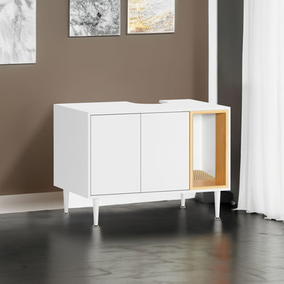 Elegant Cat Litter Box Cabinet with Hidden Design