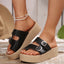 Sandalias de Tobillo de Verano para Mujer - Diseño Casual con Tira en el Dedo