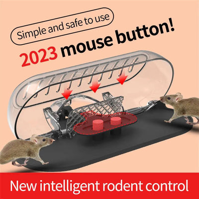Catch Mice Mouse Artifact Transparent Upper Cover Increase Thickening Highly Sensitive Ully Automatic Large Space Design - Korvel