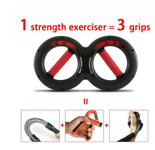 5-20KG Hand Strength Grip Trainer Multifunction Forearm Strength Force Fitness Springs Power Wrist Arm Exerciser Chest Expander - Korvel