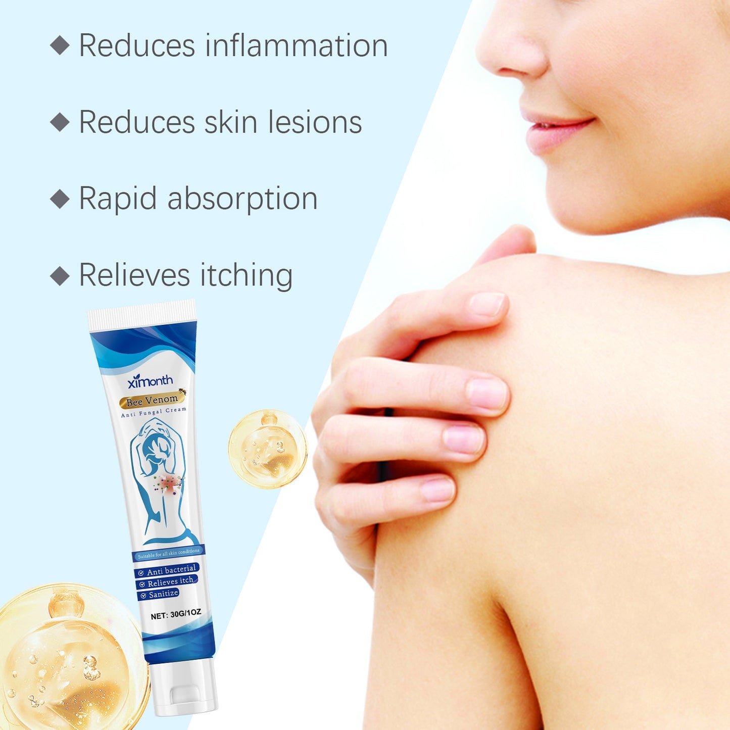 Crema Corporal Herbal Suave para Hidratación de la Piel