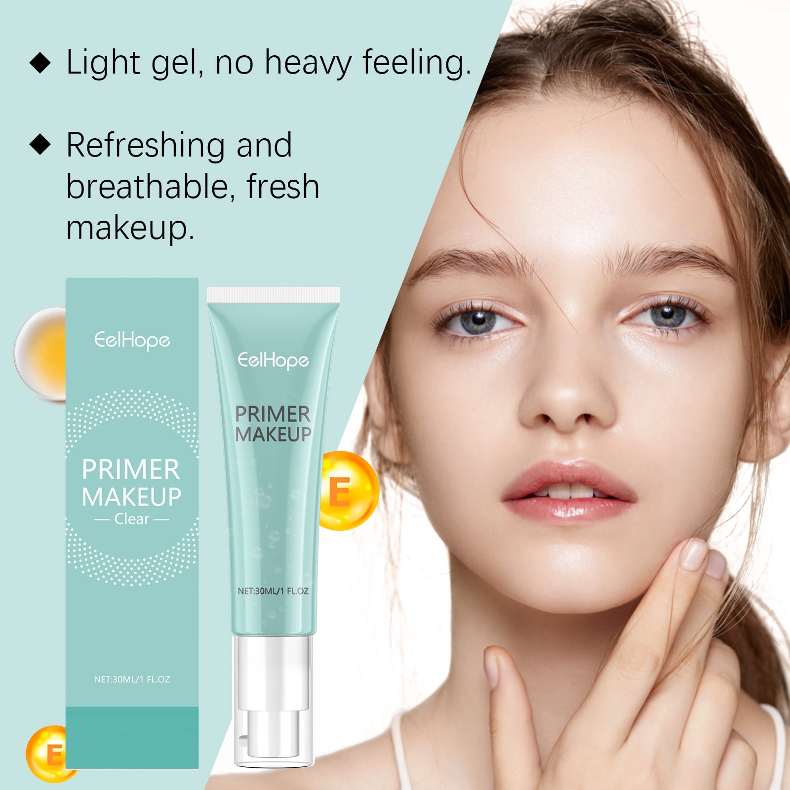 Primer Moisturizes Tender Skin And Lightens Fine Lines Refreshing Non-Sticky Facial Primer - Korvel