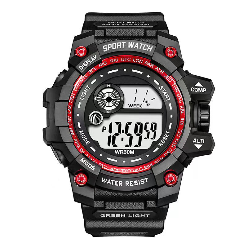 Student watch sports boy electronic watch waterproof luminous watch - Korvel