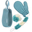 4PCS Northern Women Bath Towel with Exfoliating Bath Accessory for a Spa-like Shower Experience - Korvel