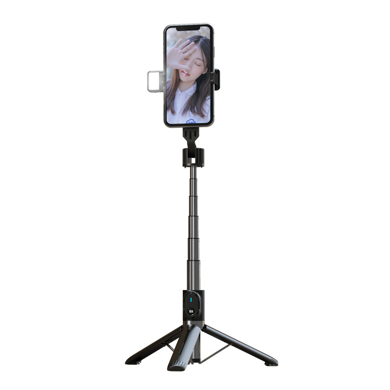 P90 Series Tripod Selfie Stick con Doble Luz de Relleno