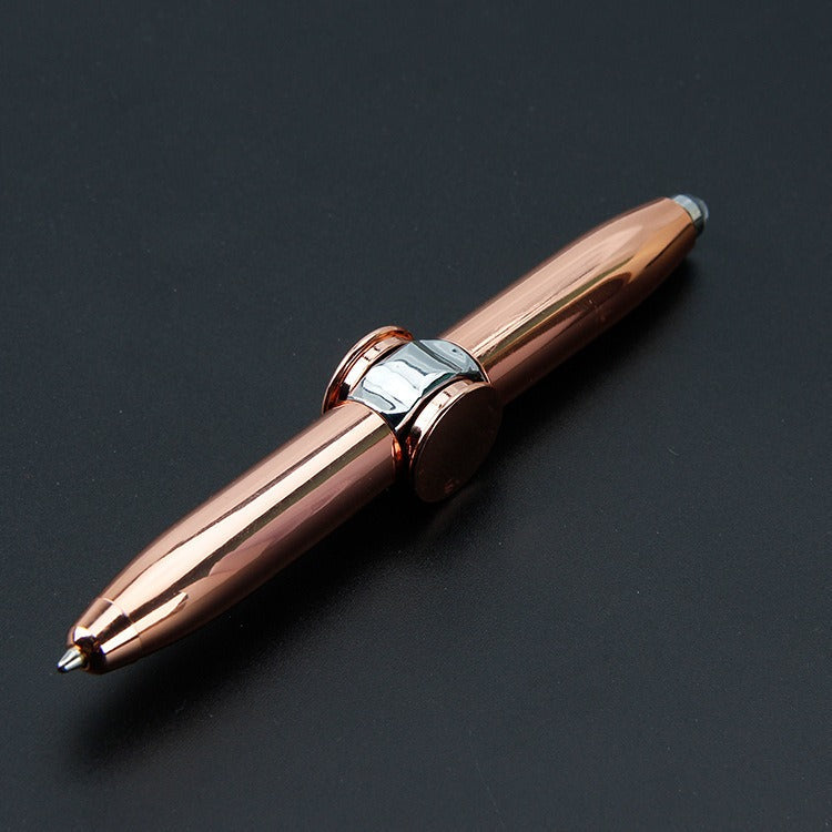Rotating Luminous Finger Gyroscope Ballpoint Pen