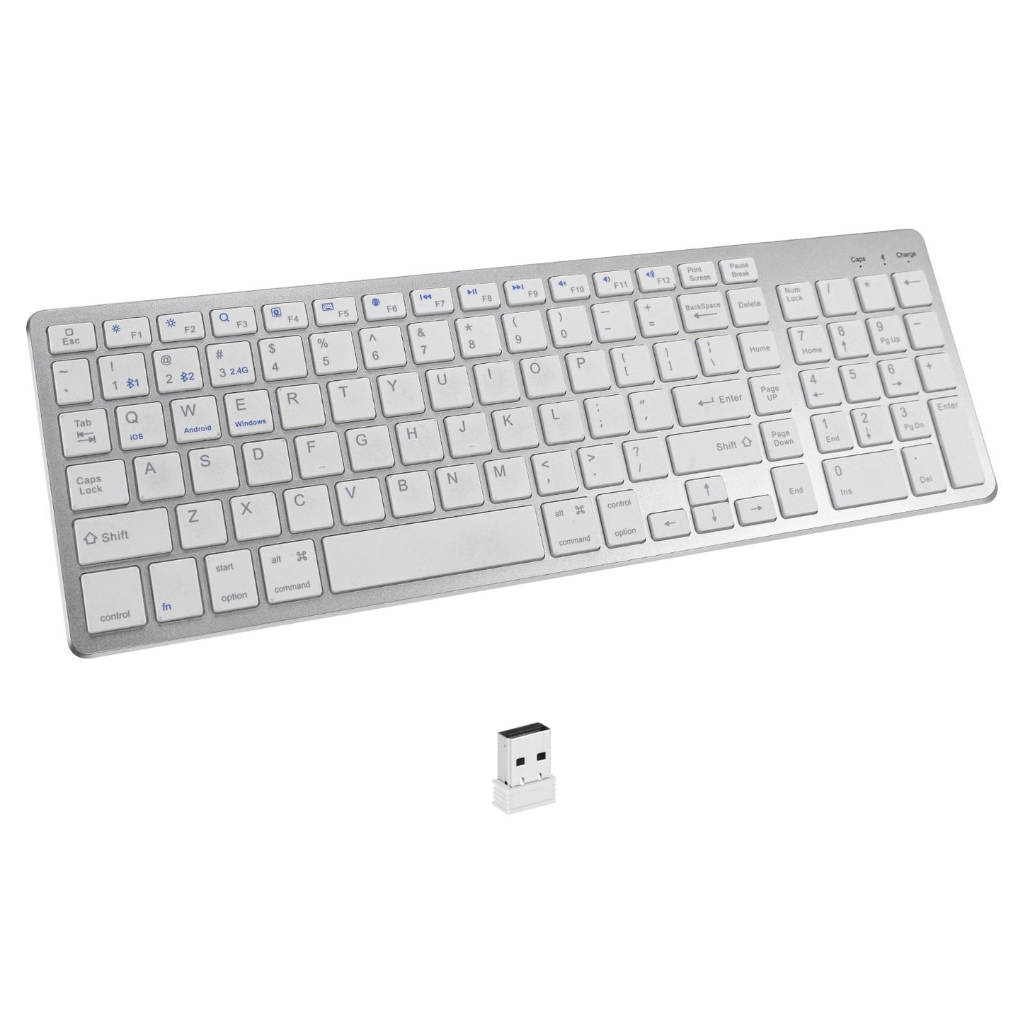 Charging Bluetooth the third mock examination wireless keyboard two zone digital mouse set for iPad game mute office - Korvel