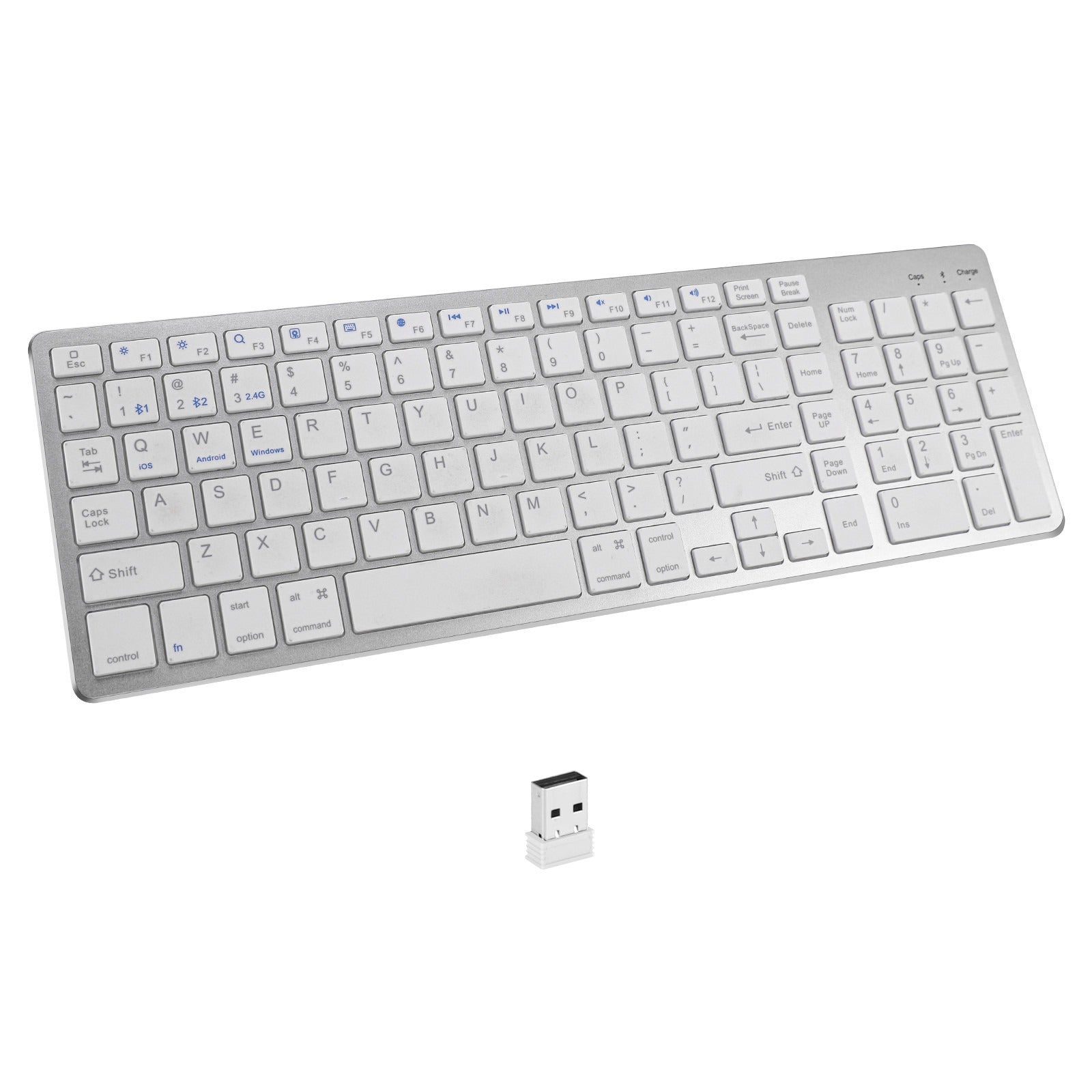 Charging Bluetooth the third mock examination wireless keyboard two zone digital mouse set for iPad game mute office - Korvel