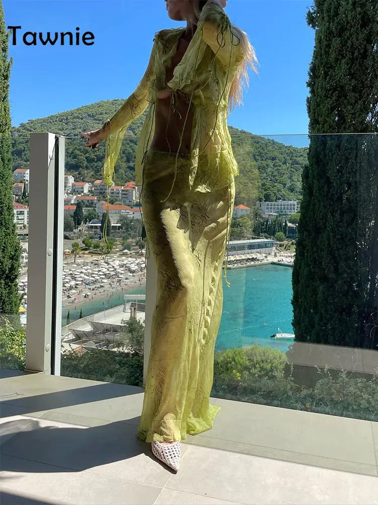 Conjuntos de Vestidos Transparentes Chic para una Elegancia Sin Esfuerzo