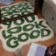 Alfombra de Felpa con Letras para el Costado de la Cama