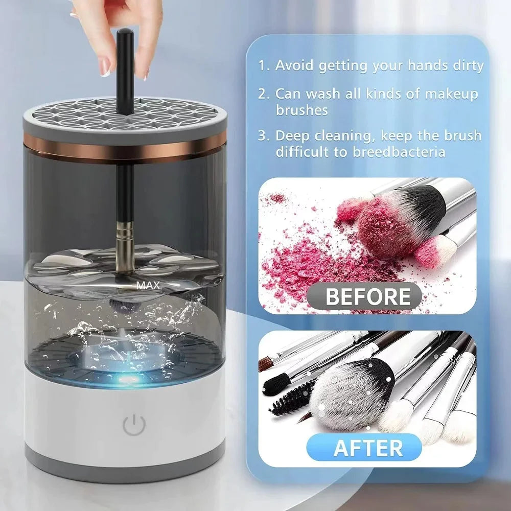 Nettoyeur et Séchoir Électrique pour Pinceaux de Maquillage