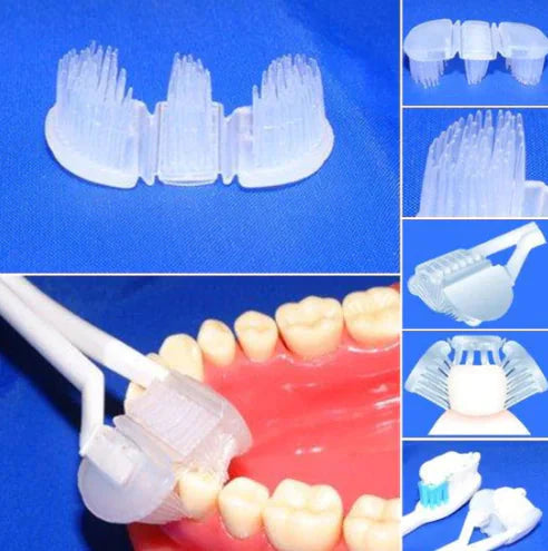 Cepillo de dientes manual de tres lados para una limpieza efectiva