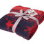 Couverture TV en coton Dolce Bonita Home - Motif cerf, rouge