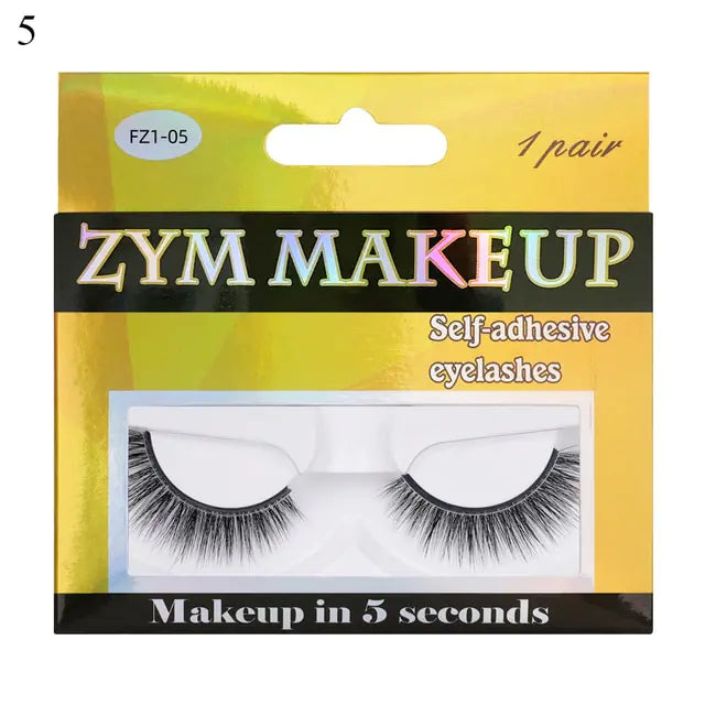Self-Adhesive False Eyelashes for Effortless Beauty