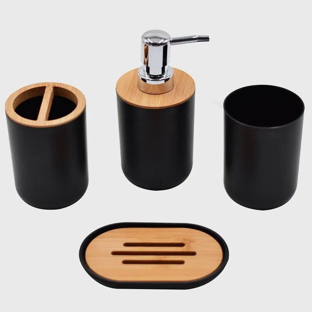 Juego de baño de bambú de lujo ligero