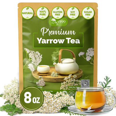 Premium Yarrow Tea Leaves | Naturally Aromatic Loose Leaf