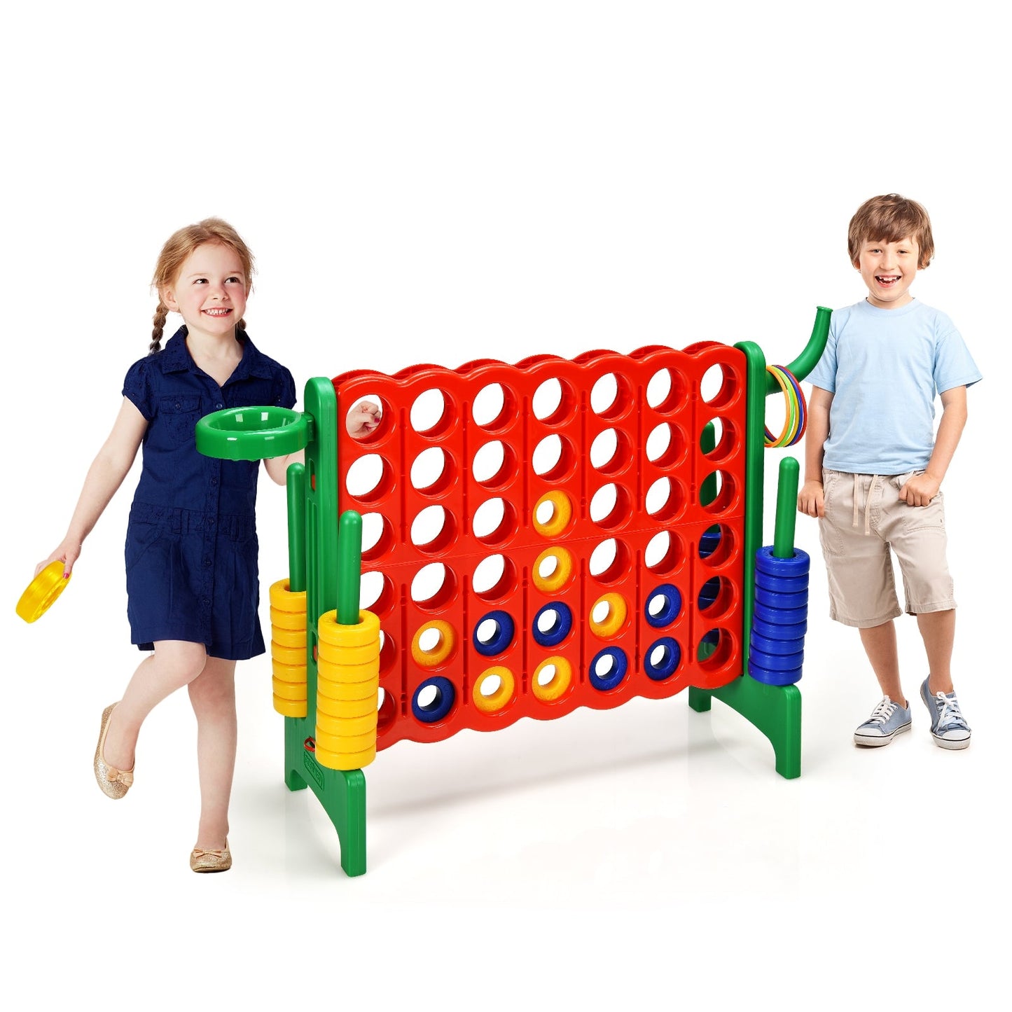 Jeu géant 4-à-marquer 2,5 pieds - Vert