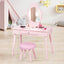 Gbruno Kids Vanity Makeup Table and Chair Set