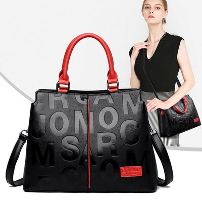 Sac à bandoulière en imprimé monogramme de luxe pour femmes