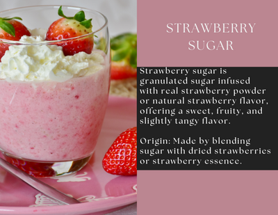 Strawberry Sugar – Granulated Sugar Infused with Real Strawberry Powder