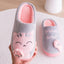 Zapatillas de Casa con Estampado de Gato para Mujeres y Hombres