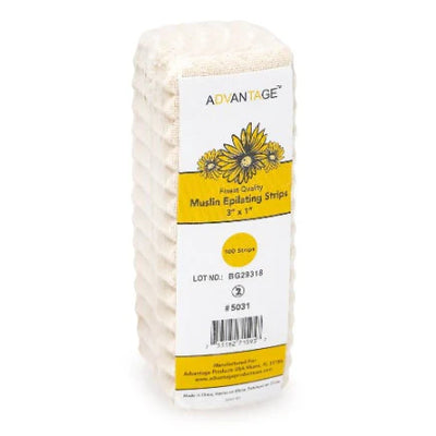 Advantange Muslin Epilating Strips - 100 Count