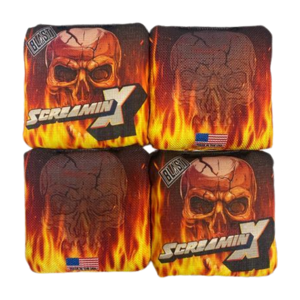 Screamin X Pro Cornhole Bags (7/9 or Optional 7/10) - Korvel