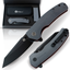 Premium Clip Point Folding Pocket Knife Gift Set for Adventurers (Grey and Red) - Korvel