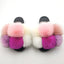 Zapatillas de Piel Sintética Premium para Mujeres - Pantuflas Abiertas y Esponjosas