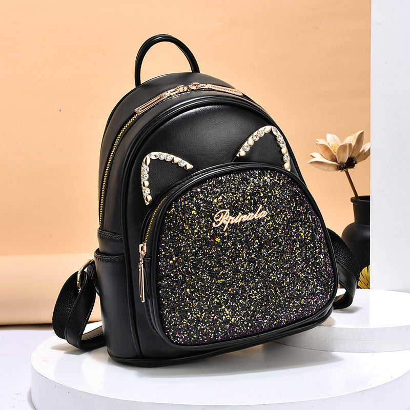 Mochila de PU de gran capacidad y estilo para mujeres y niñas