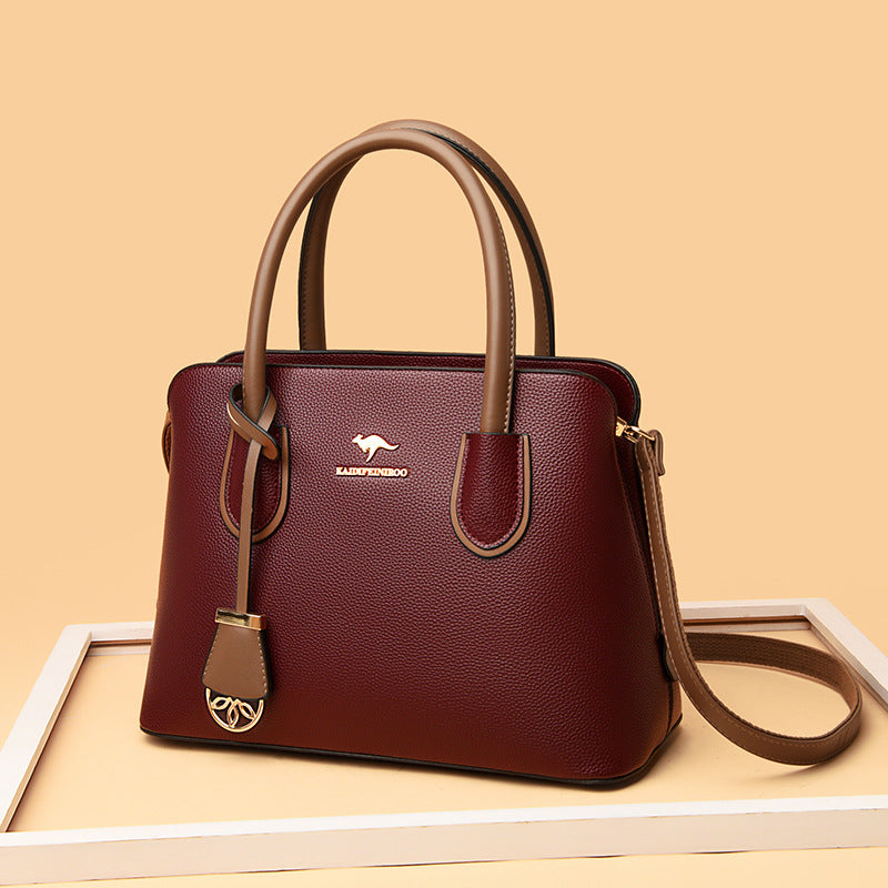 Elegante bolso de mano tipo cubo de gran capacidad para mujeres