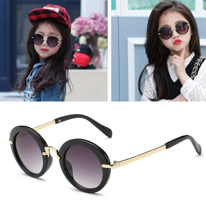 Cute Round Polarized Sunglasses for Kids - UV400 Protection