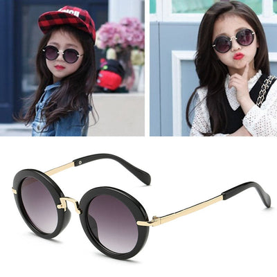 Gafas de sol polarizadas redondas y adorables para niños - Protección UV400