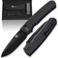 The Ultimate Folding Pocket Knife Gift Set for Outdoor Enthusiasts (Black & Blue) - Korvel