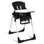 Silla Alta Plegable con Respaldo Ajustable - Negro