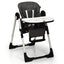 Silla Alta Plegable con Respaldo Ajustable - Gris Oscuro