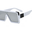 Stylish Black & White Square Sunglasses for Men & Women