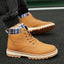 Bottes d'hiver imperméables pour hommes avec doublure en peluche