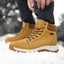 Botas de Tobillo Impermeables de Invierno Marrón Elegantes para Hombre