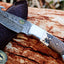 Premium Damascus Steel Guthook Skinner Knife for Outdoor Adventures - Korvel