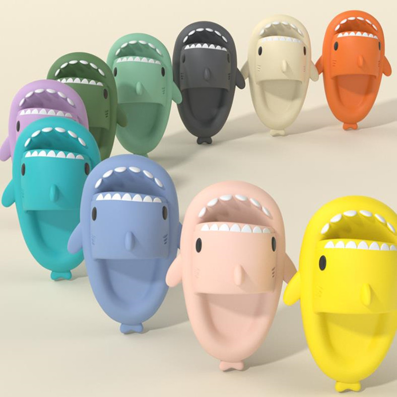 Chanclas de Verano con Diseño de Tiburón para Hombres y Mujeres