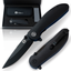 Premium Folding Pocket Knife Gift Set for Adventurers (Black & Blue) - Korvel