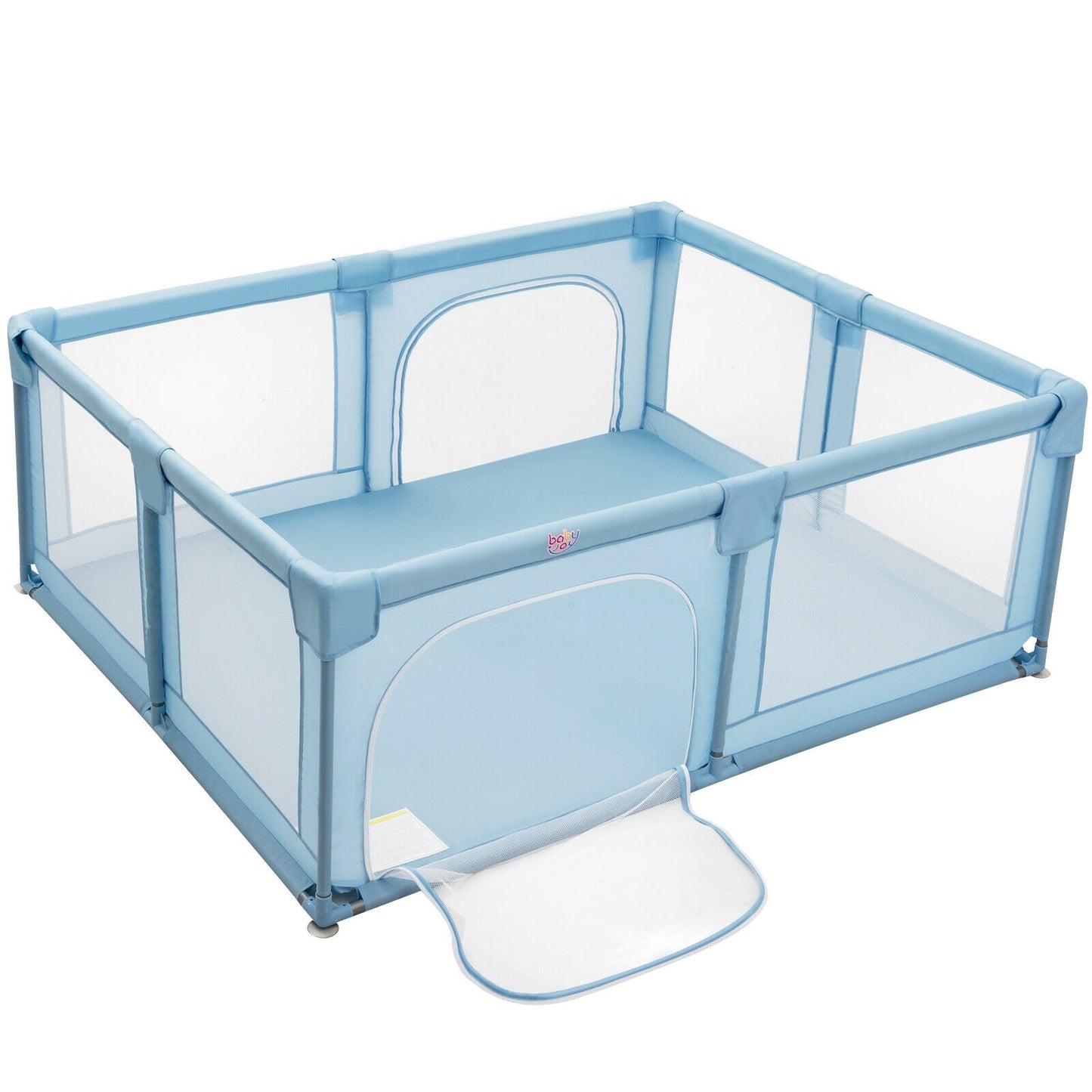 Gbruno Extra Large Baby Playpen - Safe Activity Center in Blue