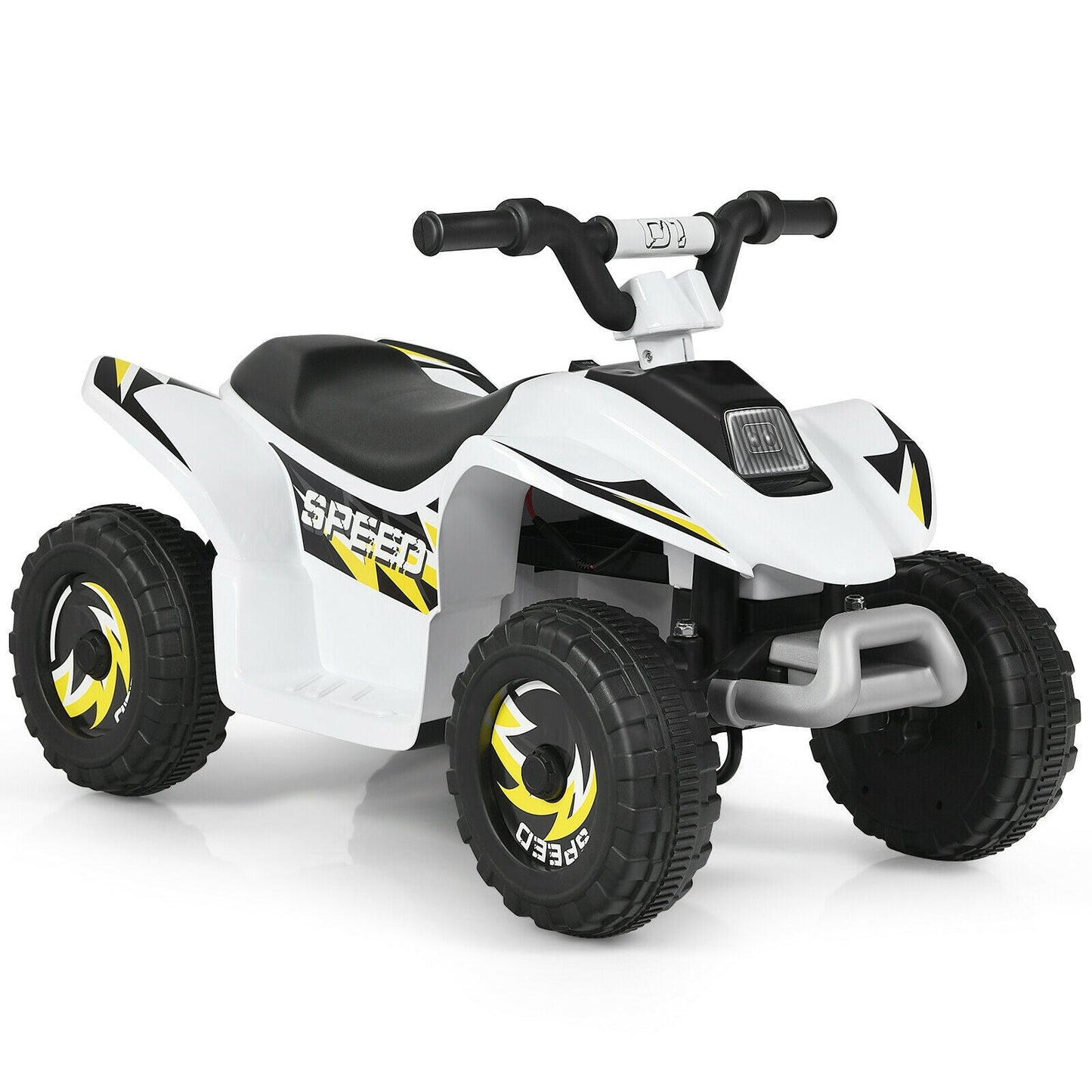 6V Kids Electric ATV Ride-On Toy - White