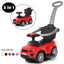 Poussette convertible 3-en-1 pour tout-petit et voiture à pousser - Rouge
