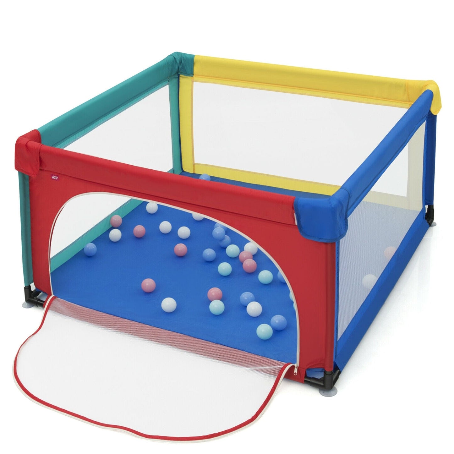 Large Safety Play Center Yard with 50 Balls for Infants