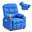 Sillón Reclinable para Niños con Portavasos y Reposapiés - Azul