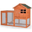Enclos en bois extérieur premium pour lapins